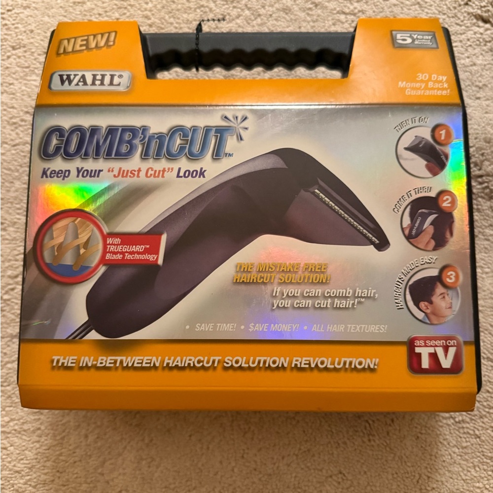 Wahl Comb'nCut Hair Clipper Kit - Black and Orange
